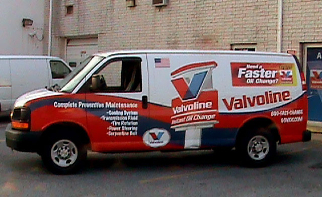 Valvoline Selects Fleet Wraps for it Service Vehicles - Capital Wraps